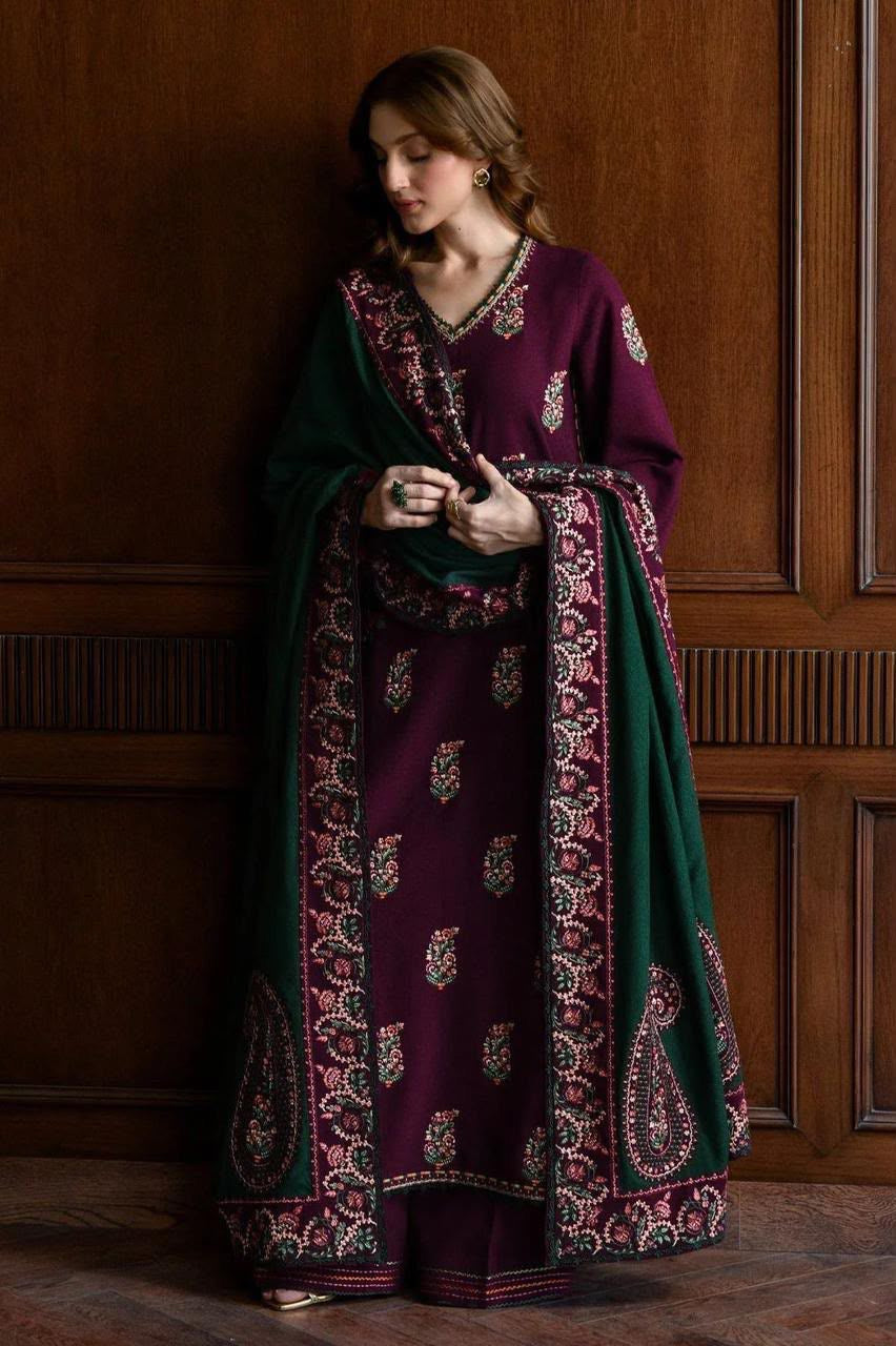 BATIK | EMBROIDERED DHANAK UNSTITCHED 3pc | SL-637