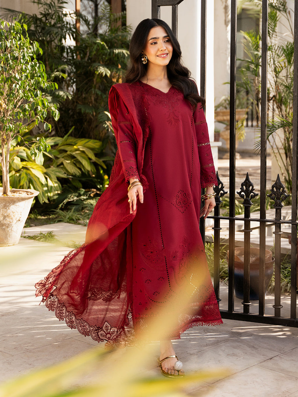 IZEL | RAHMA | FESTIVE COLLECTION | EMBROIDERED 3pc | SL-348