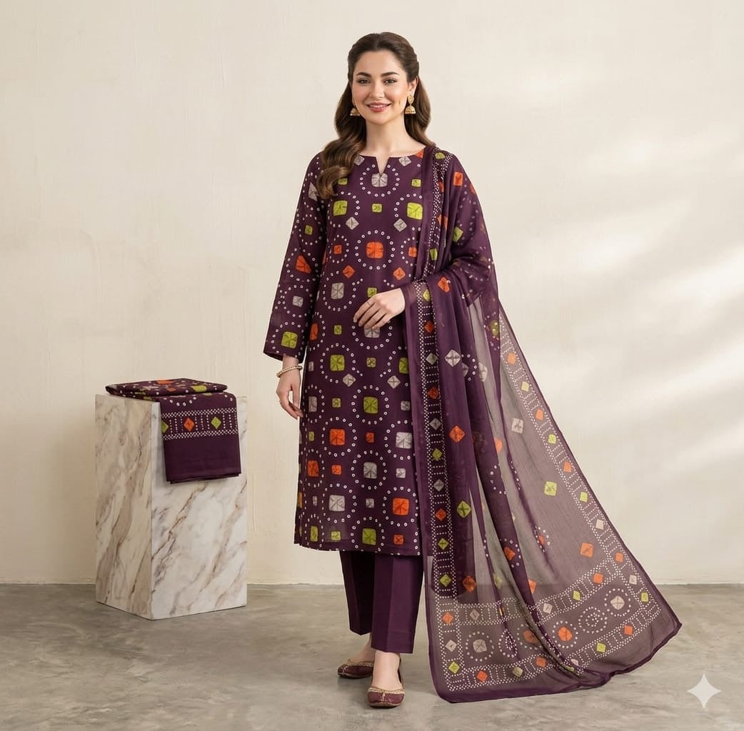 Chunri | Digital Printed Lawn 3pc | SL230