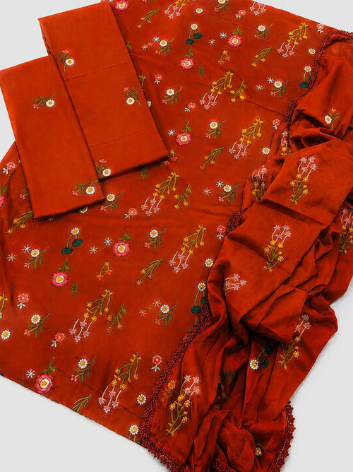 ANEELA’s | LUXURY DHANAK EMBROIDERED UNSTITCHED 3pc | SL-943