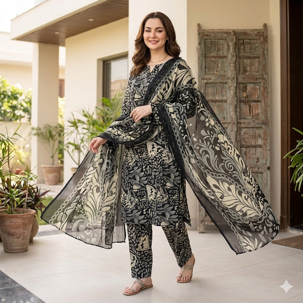 MPrints | Digital Printed Lawn 3pc | SL225