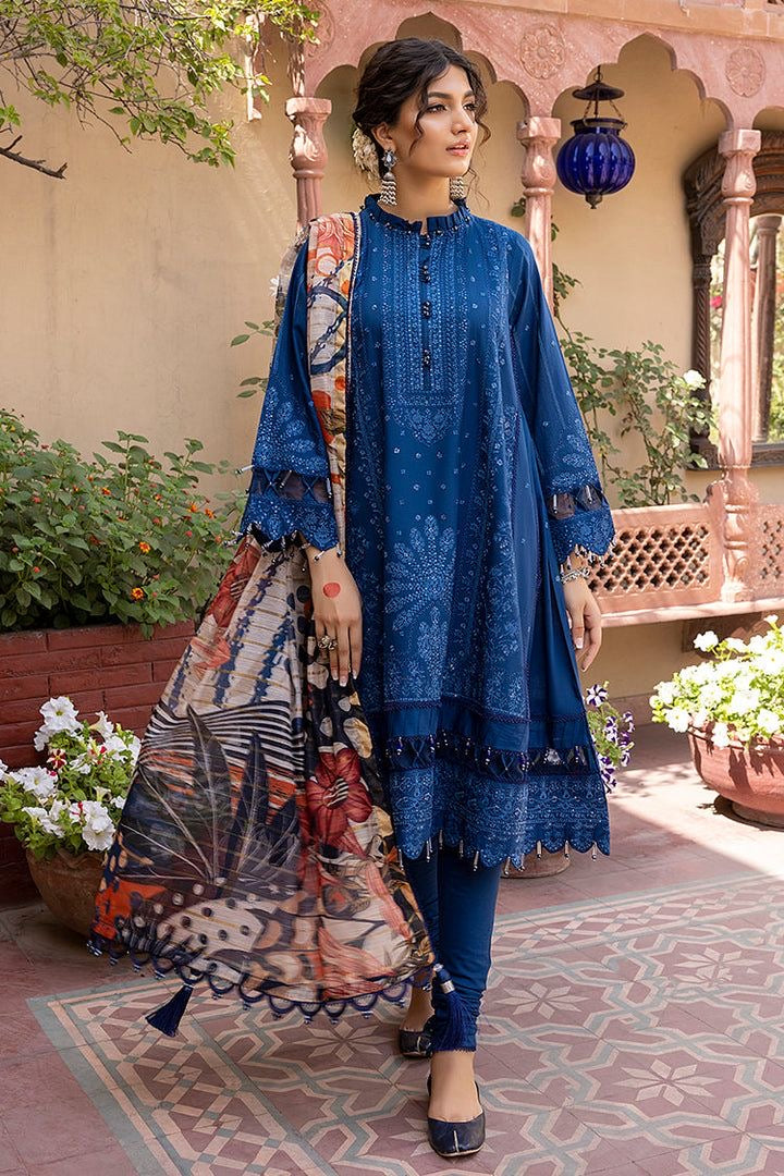 ZAHA-DHANAK EMBROIDERED UNSTICHED 3pc (SL-1304)