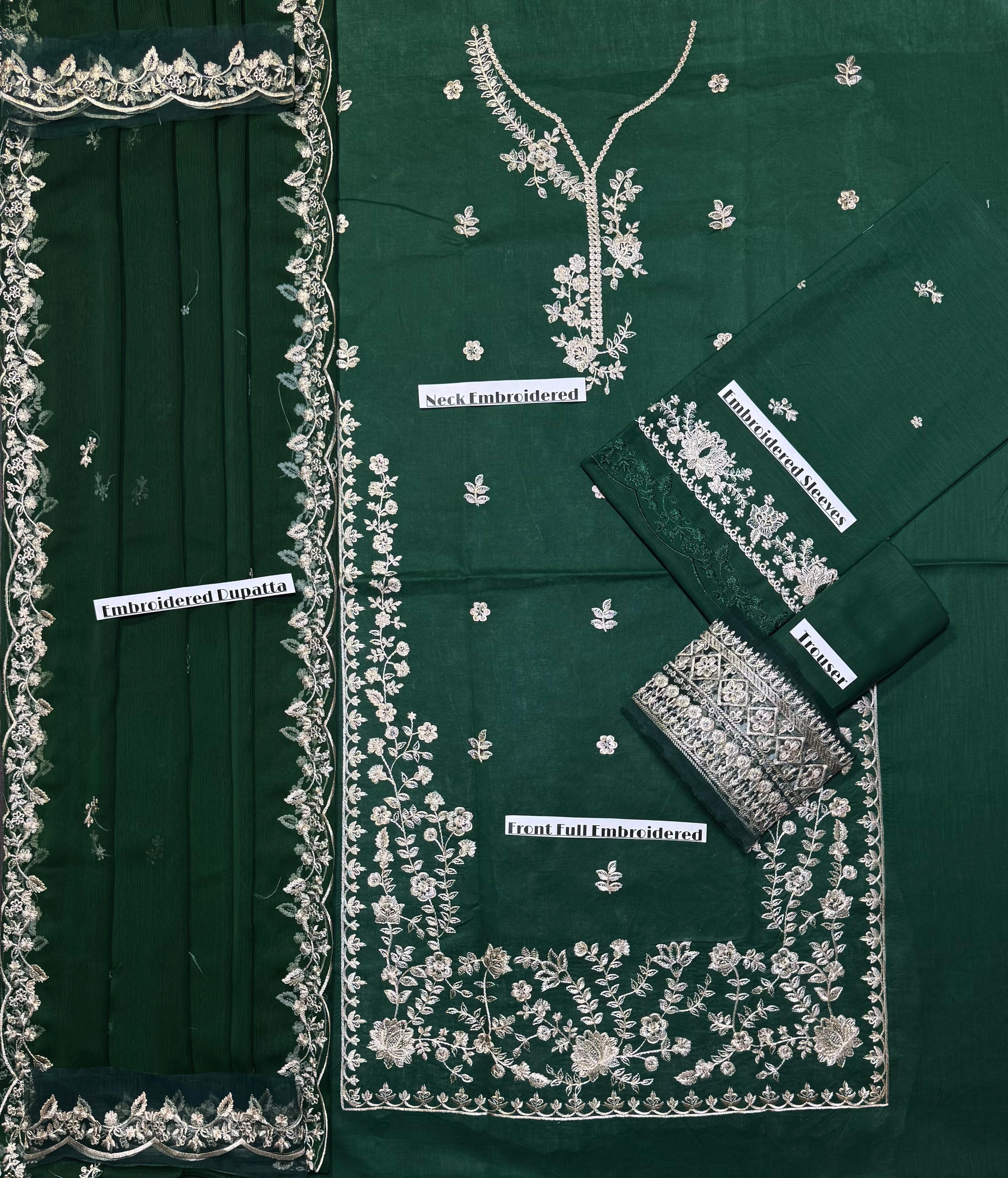 AZURE-LUXURY EMBROIDERED LAWN UNSTICHED 3pc (SL-439B)