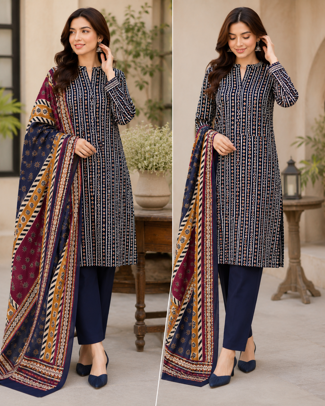 BIN SAEED | DIGITAL PRINTED LAWN 3pc | SL-655