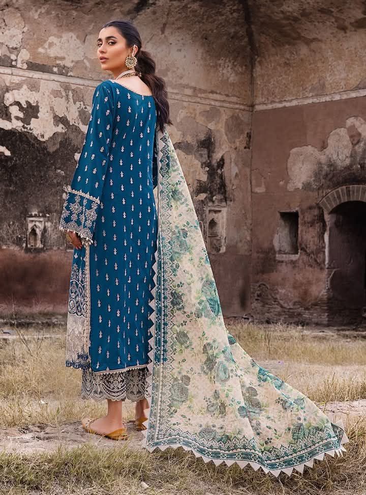 ZAINAB CHOTTANI -HEAVY EMBROIDERED LAWN UNSTICHED 3pc(SL-5472)