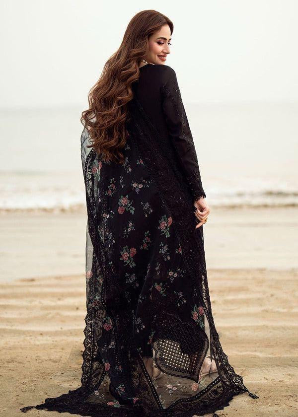 SANA-NUREH-EMBROIDERED LAWN UNSTICHED 3pc (SL-5014)