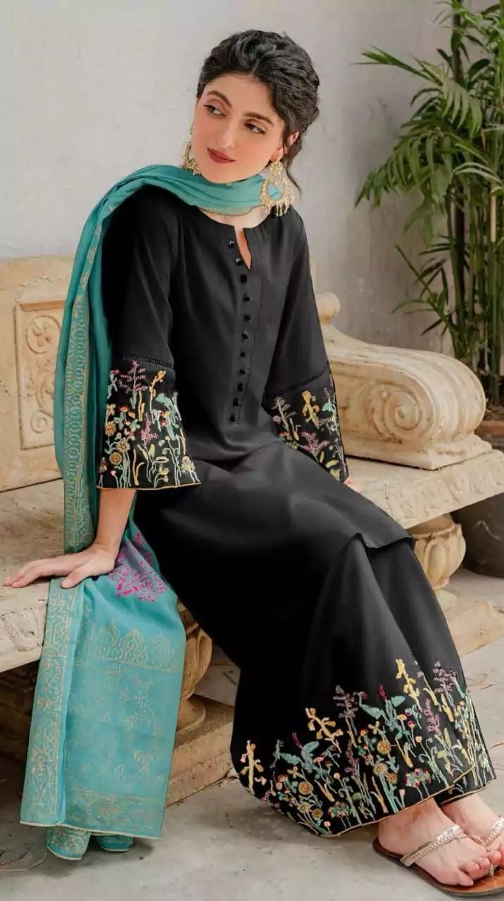 ASLING-DHANAK EMBROIDERED UNSTICHED 3pc (SL-1320)