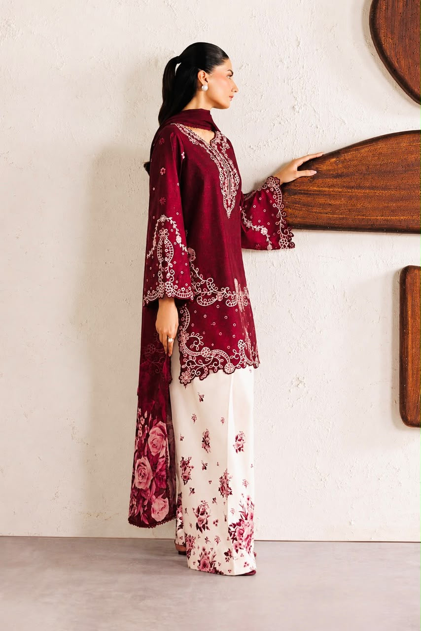 AINA | SILK EMBROIDERED UNSTITCHED 3pc | SL-5297