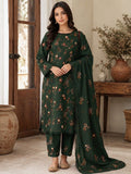 ANEELA’s | LUXURY DHANAK EMBROIDERED UNSTITCHED 3pc | SL-942