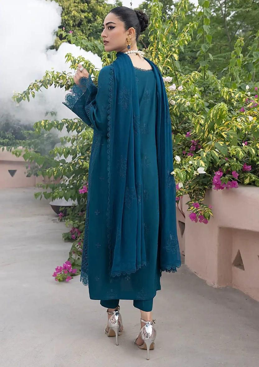 KAHF-Embroidered Lawn Unstiched 3pc