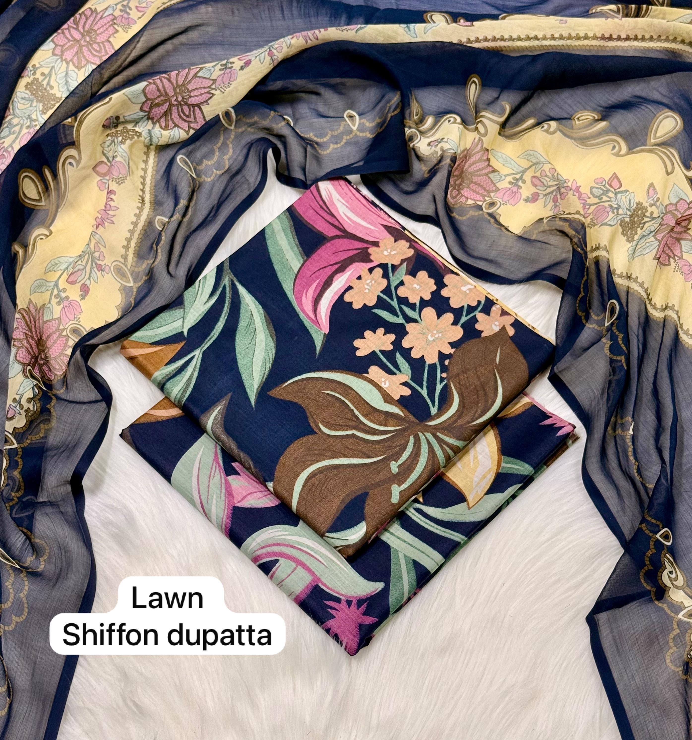 BAROQUE | Digital Printed Lawn 3pc | SL229