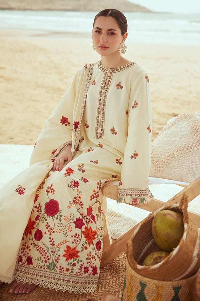 SAND-CROSS STICH LUXURY EMBROIDERED LAWN 3pc (SL-936)