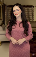 Luxury Sheesha Silk unstiched 2pc (Dusty Pink) SL-1962