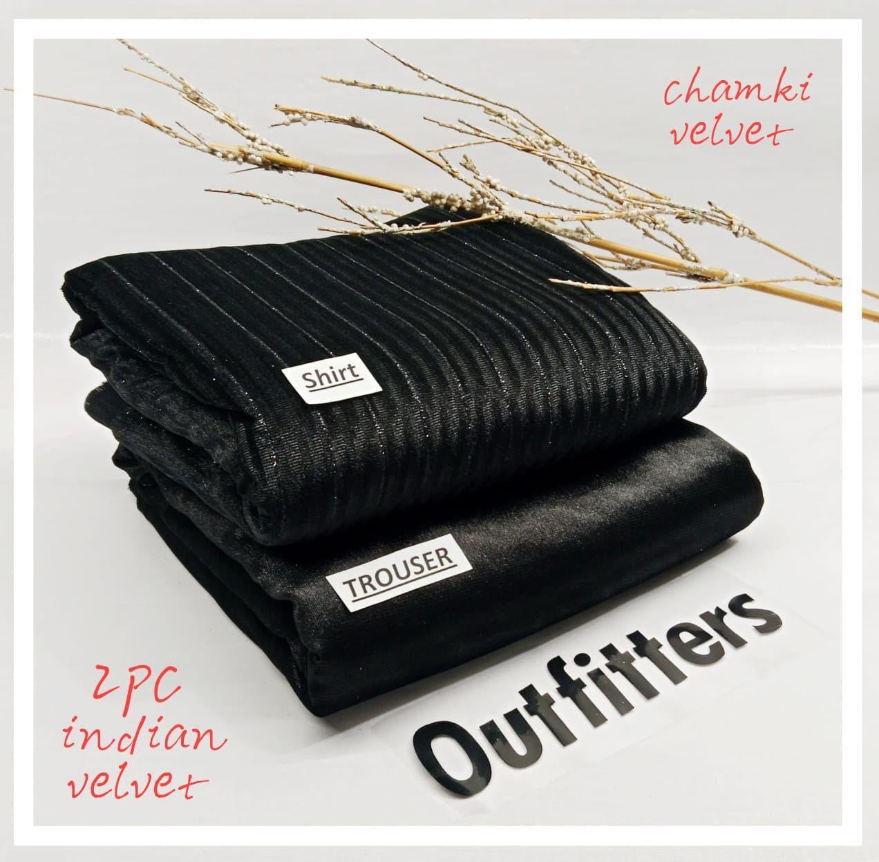Lurex Velvet 2pc (Black)