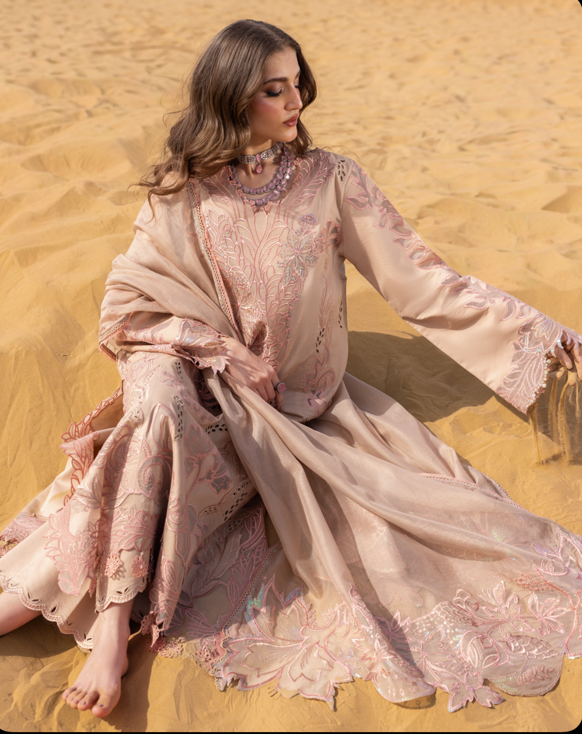 ELAHEH | RANG RASIYA | LASERWORK EMBROIDERED LAWN 3pc | SL-6455