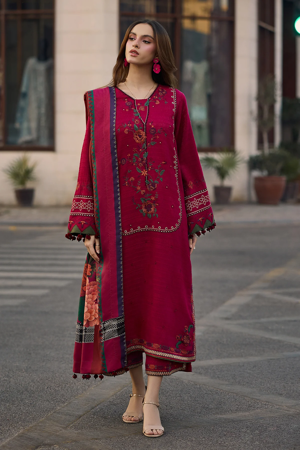 POSHIMA-CHARIZMA EMBROIDERED LAWN UNSTICHED 3pc (SL1222)