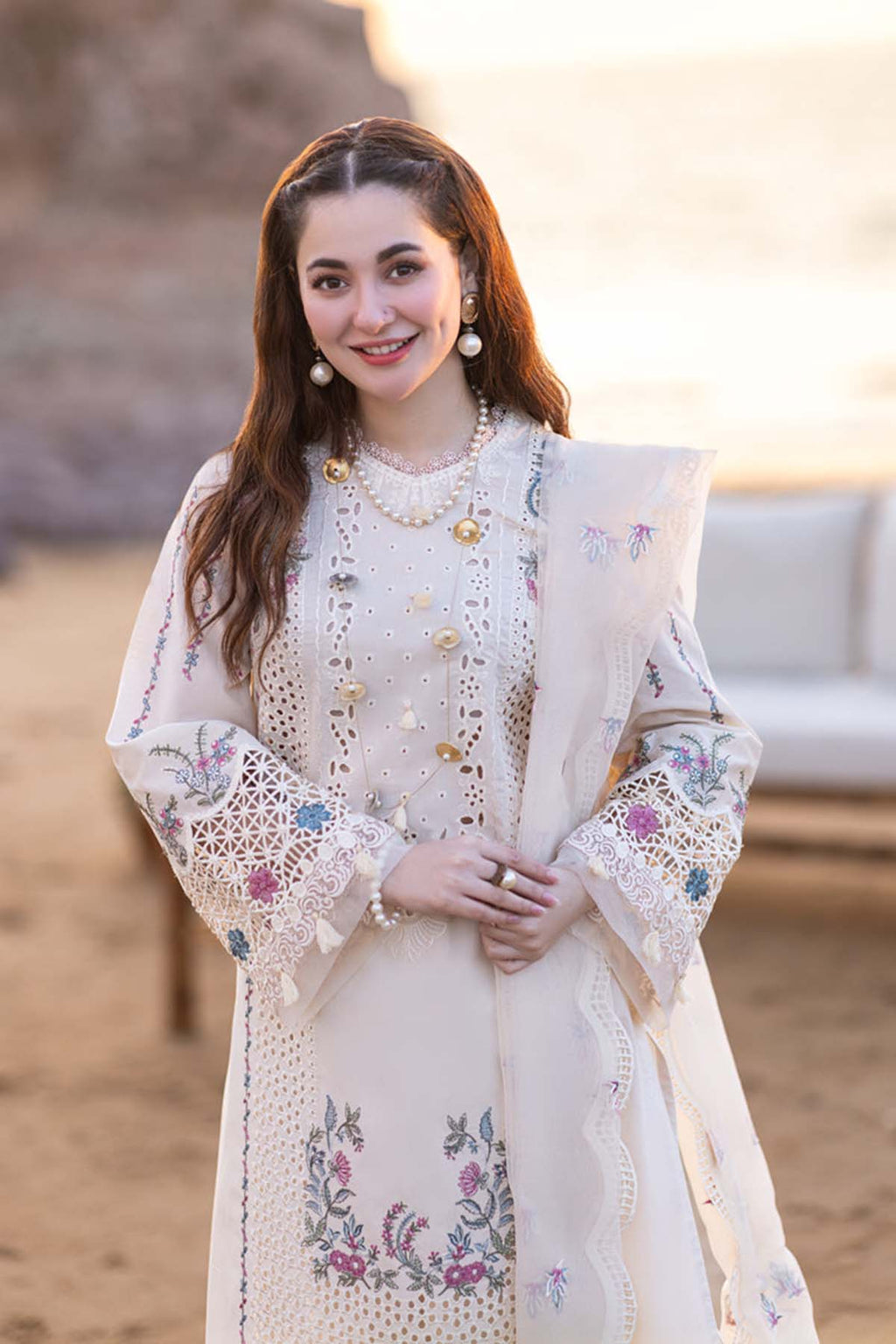 QALAMKAR | LUXURY EMBROIDERED DHANAK UNSTITCHED 3pc | SL-951