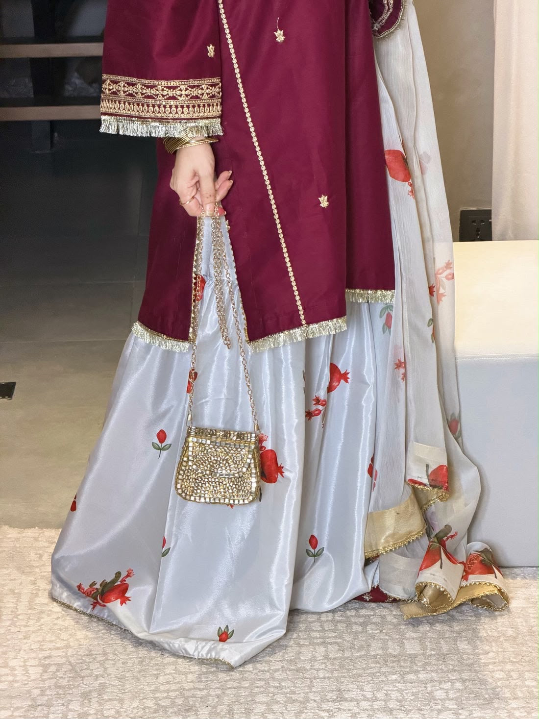 PREET | EMBROIDERED DHANAK SILK 3pc | SL457