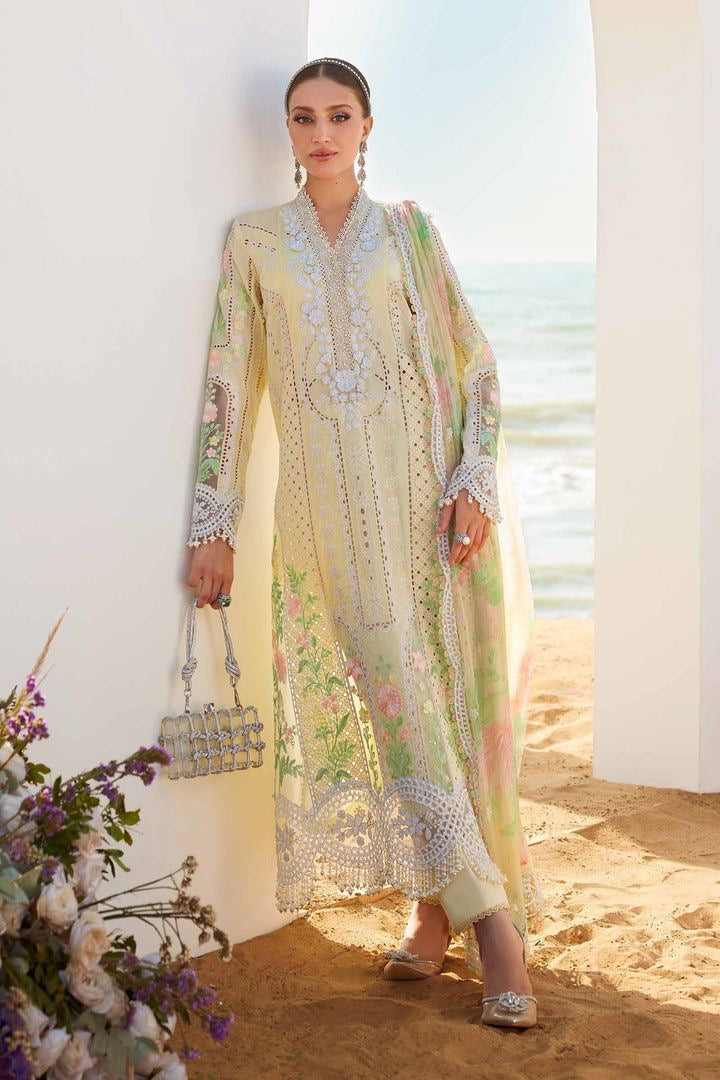 MARIA B HEAVY EMBROIDERED LAWN 3pc (SL-114)