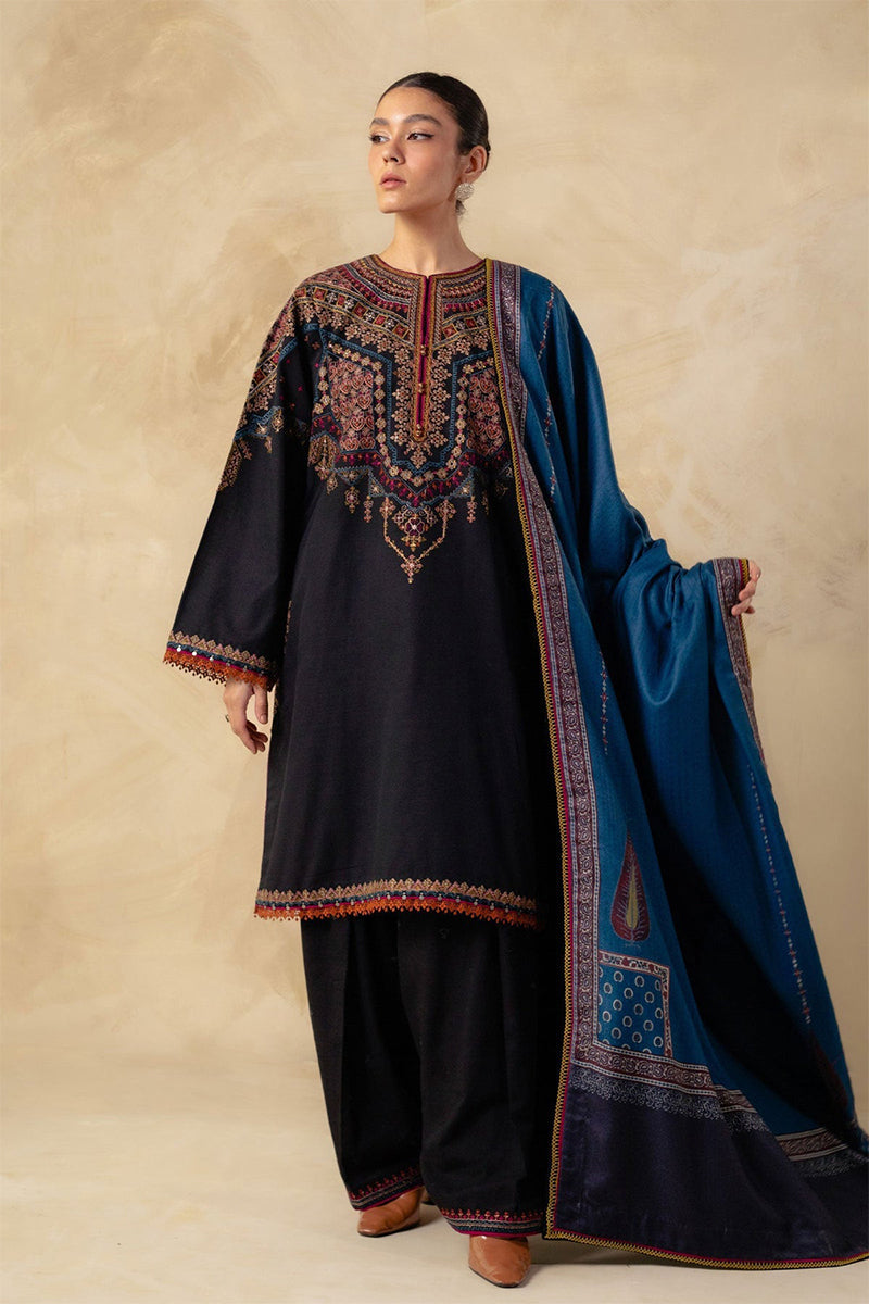 ZARA SHAHJAHAN EMBROIDERED LAWN 3pc (SL-1250)