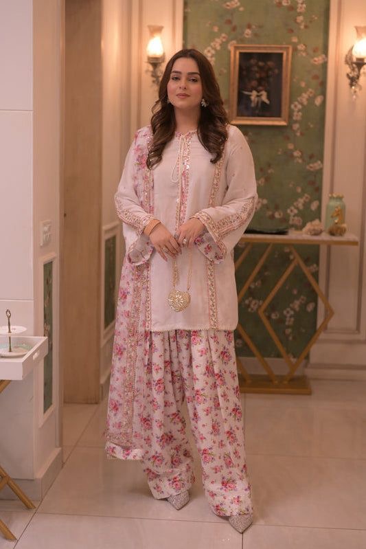 ANEELA’s | LUXURY FESTIVE EMBROIDERED PRINTED SILK 3pc | SL-1249