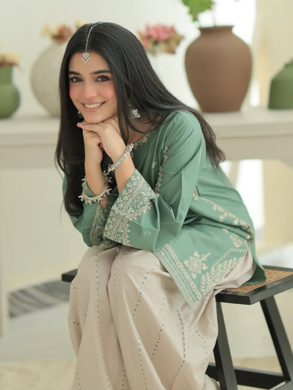 LAIBA | URGE | LUXURY EMBROIDERED DHANAK UNSTITCHED 2pc | SL-6027