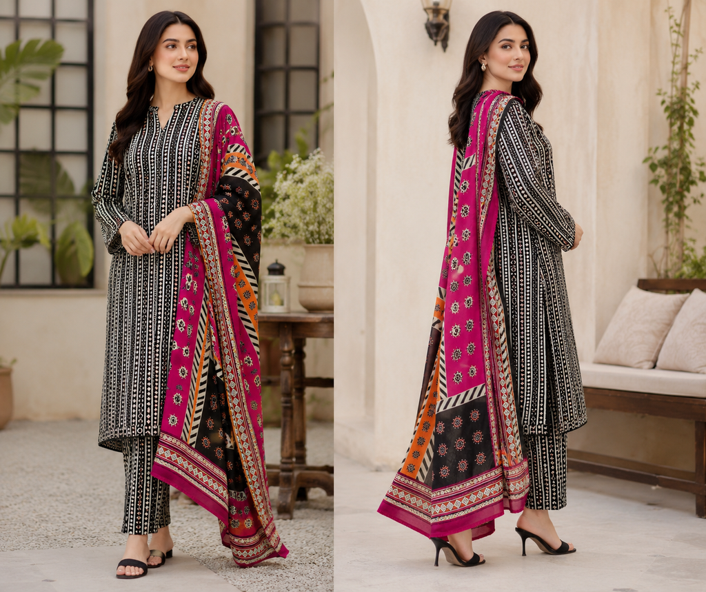 BIN SAEED | DIGITAL PRINTED LAWN 3pc | SL-555