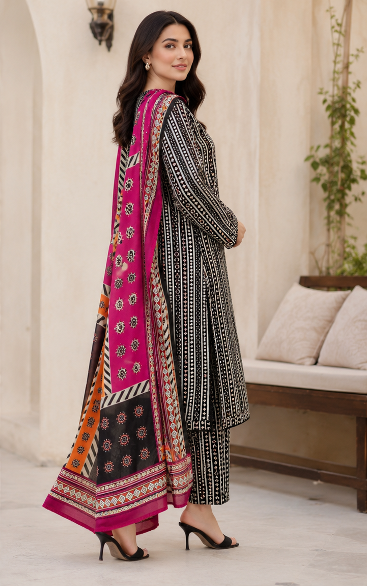BIN SAEED | DIGITAL PRINTED LAWN 3pc | SL-555