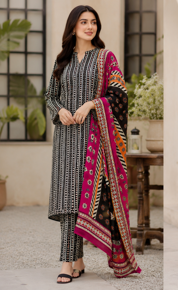 BIN SAEED | DIGITAL PRINTED LAWN 3pc | SL-555