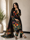Tulip | Floral Digital Printed Lawn 3pc | SL-617 | BLACK