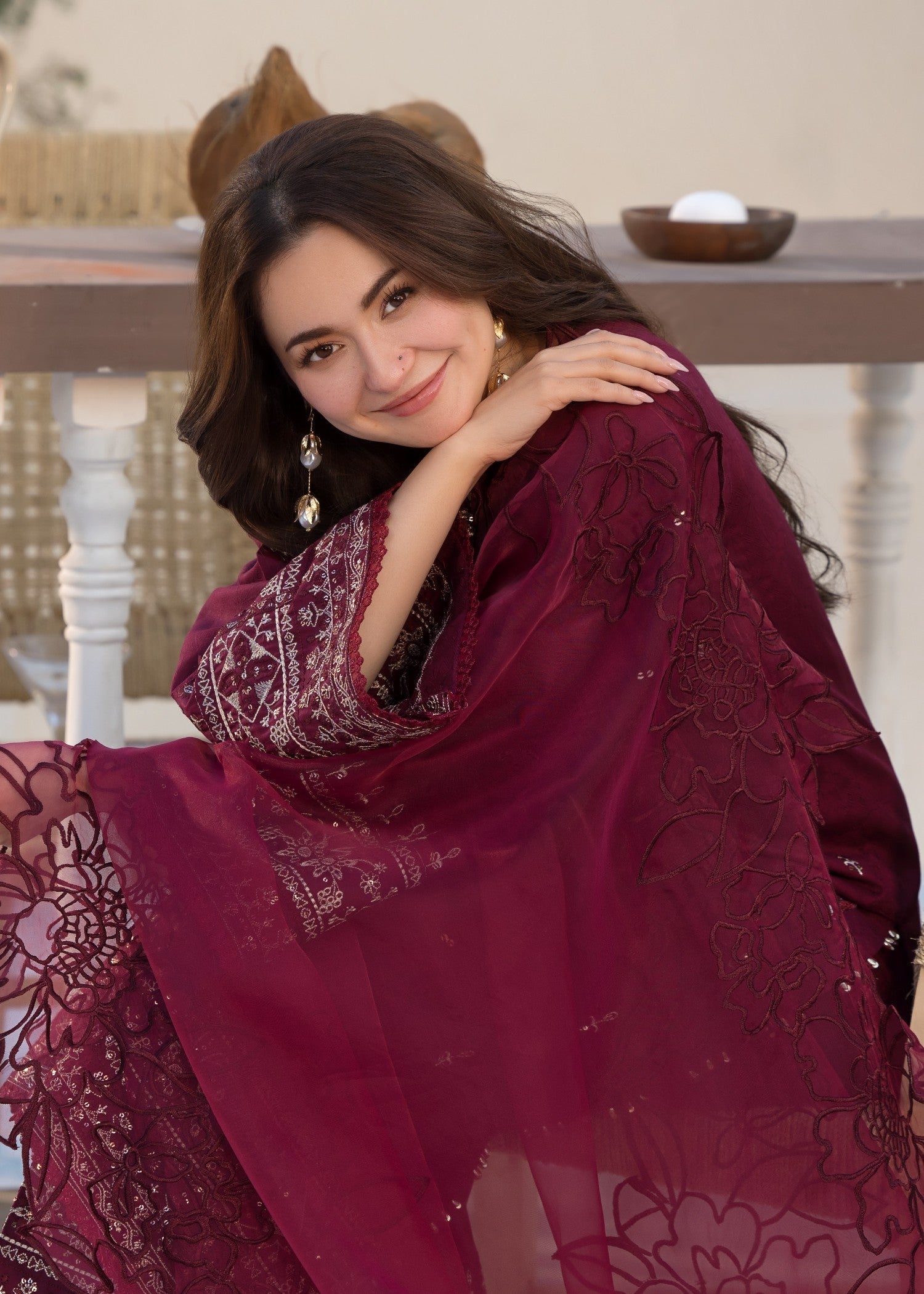 ALLY’s | Qalamkar-Luxury Embroidered Lawn 3pc | SL-325