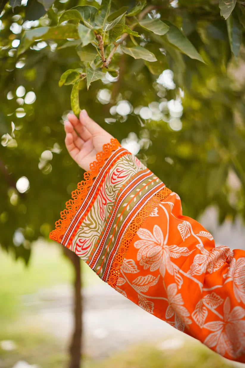 AINA BY ANEELA’S | Printed Embroidered Lawn 3pc | SL-702