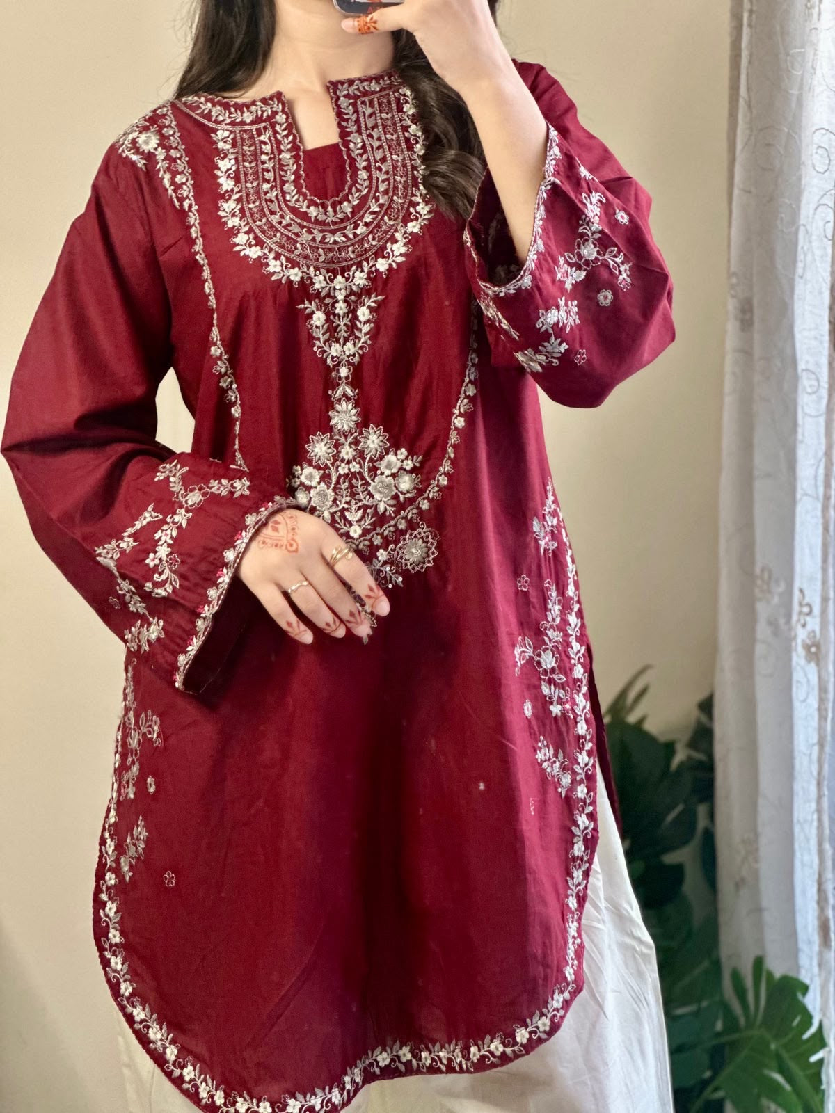 URGE | EMBROIDERED SILK 2pc | SL-1206