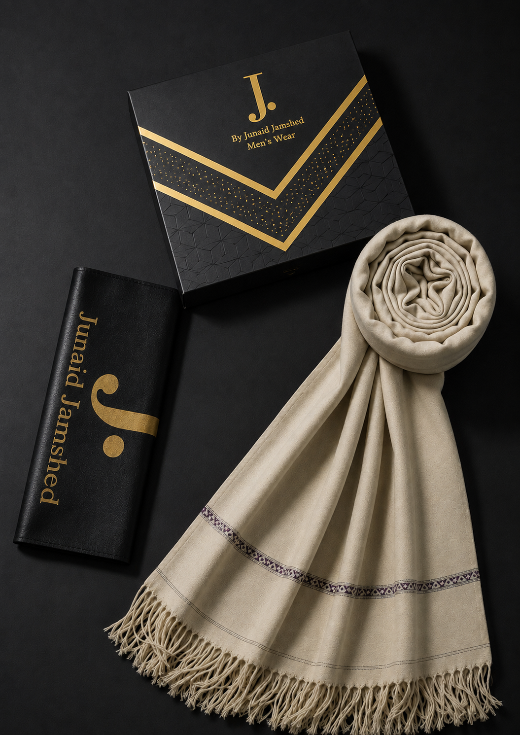J. PREMIUM WOOL SHAWL | SL-639 | Beige