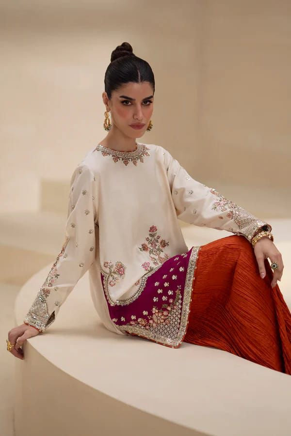 PEARL | ETHNIC | EMBROIDERED SILK UNSTITCHED 3pc | SL-558