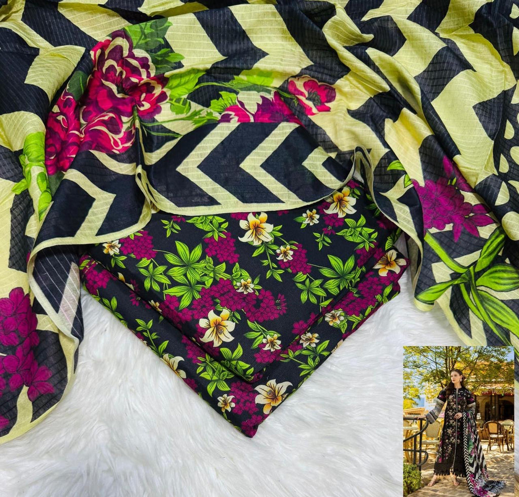 Asifa Nabeel Unstiched Linen 3pc