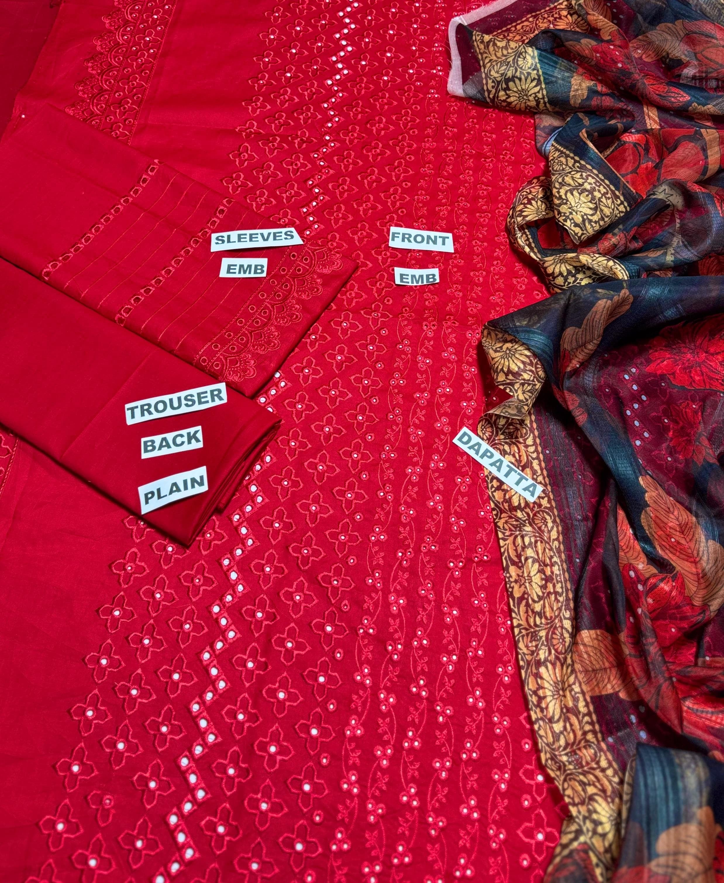 Declare Luxury Lawn Embroidered 3pc (SL-803)