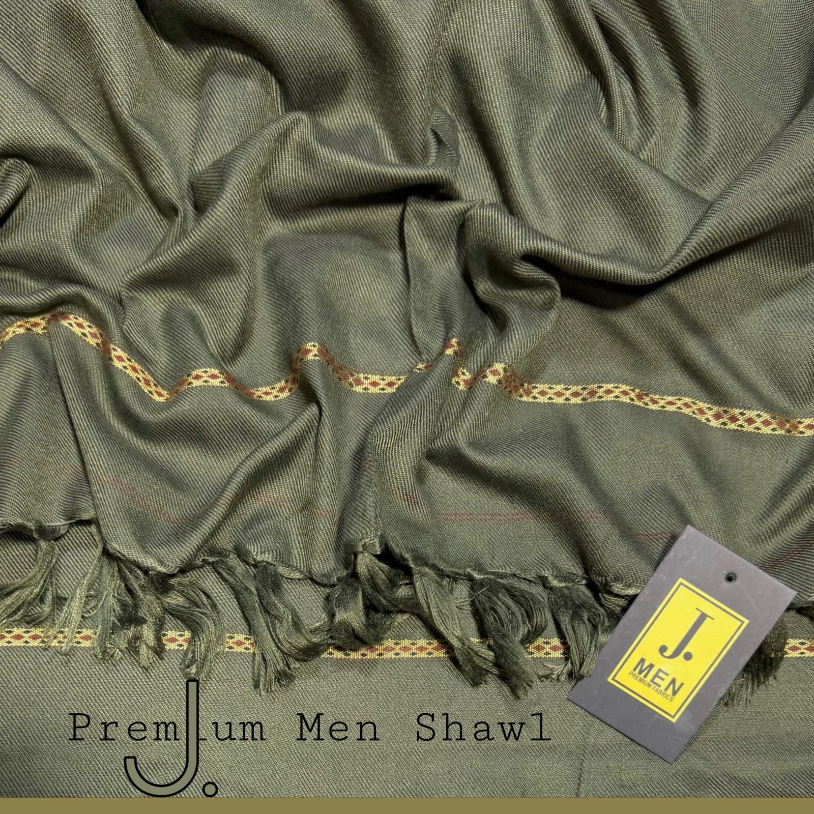 J. MEN’S SHAWL | ARMY GREEN | SL-1402
