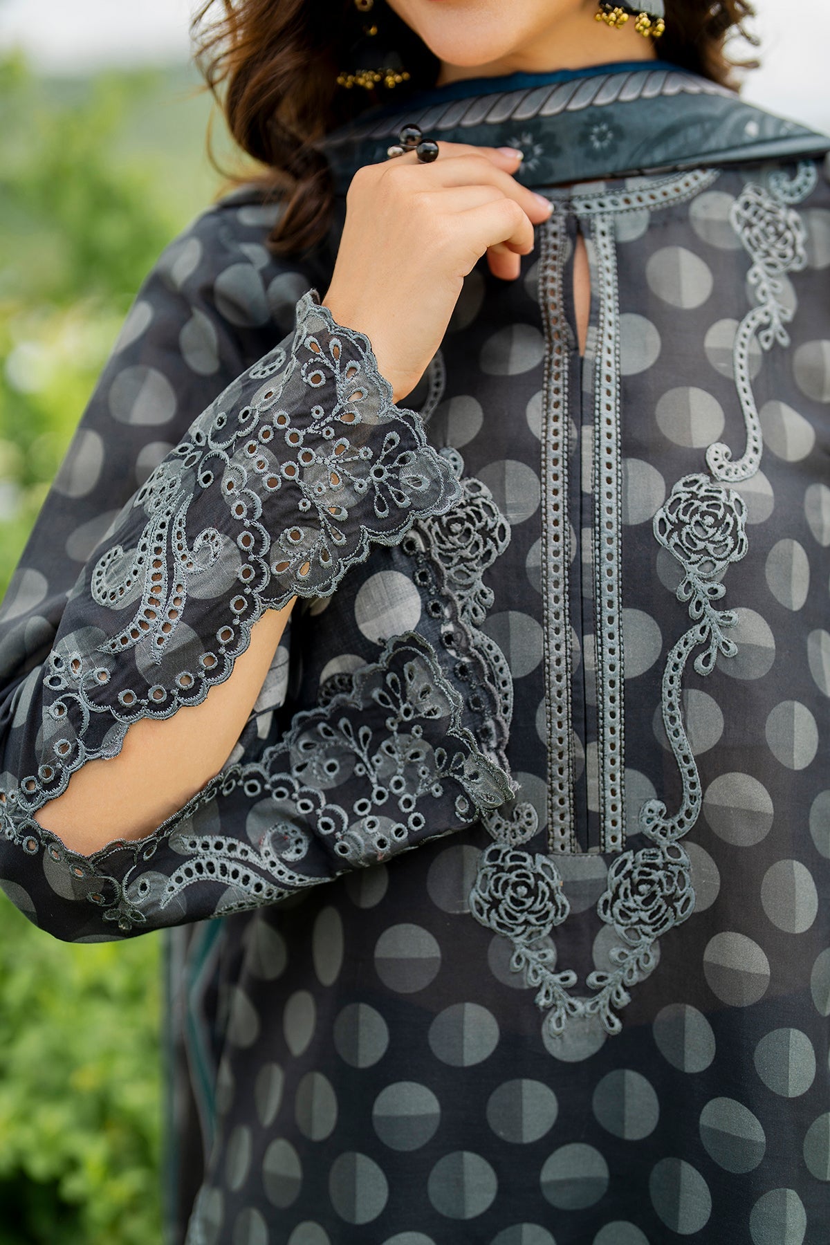 Baroque Printed Embroidered Unstiched Khaddar 3pc