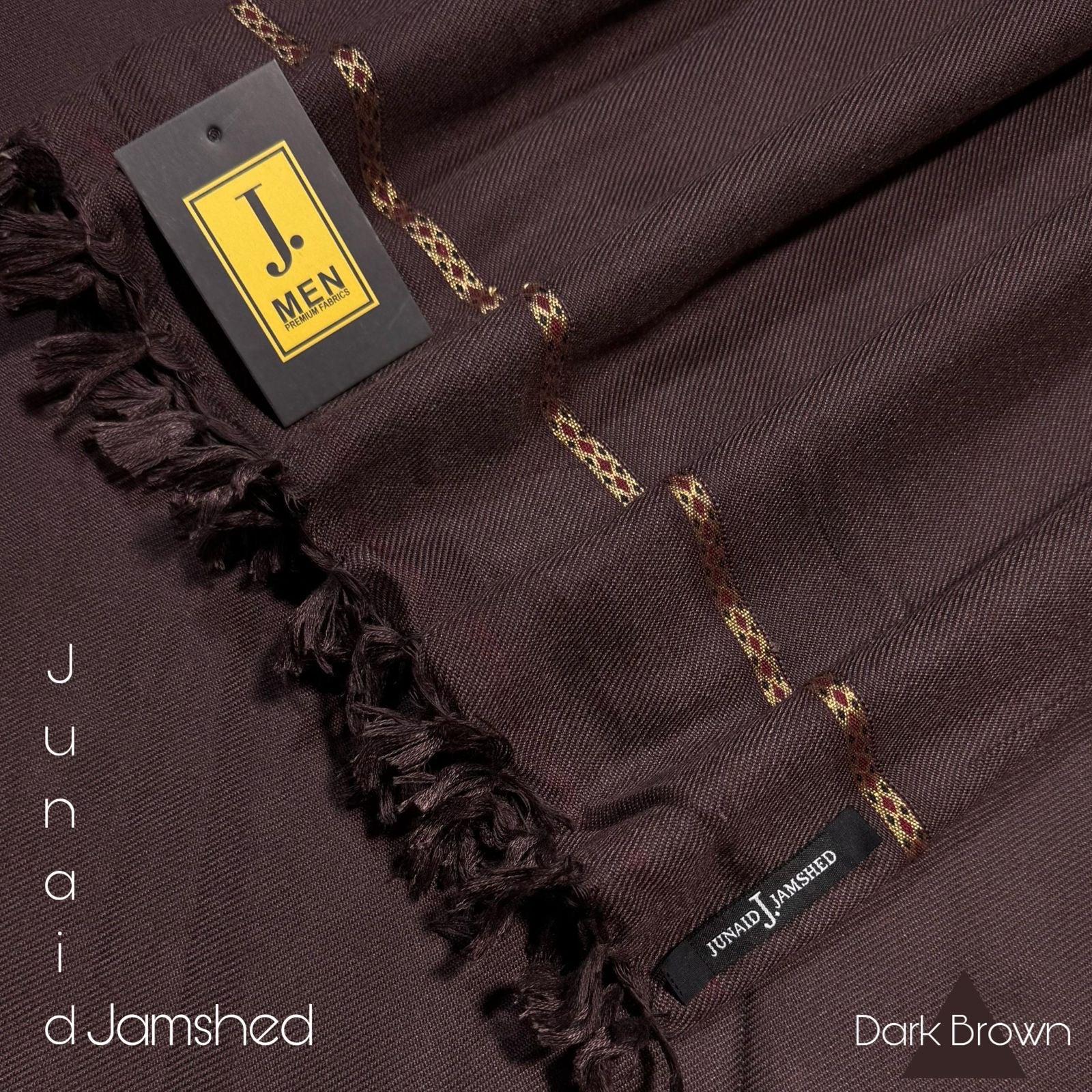 J. MEN’S SHAWL | BURGENDY | SL-1306