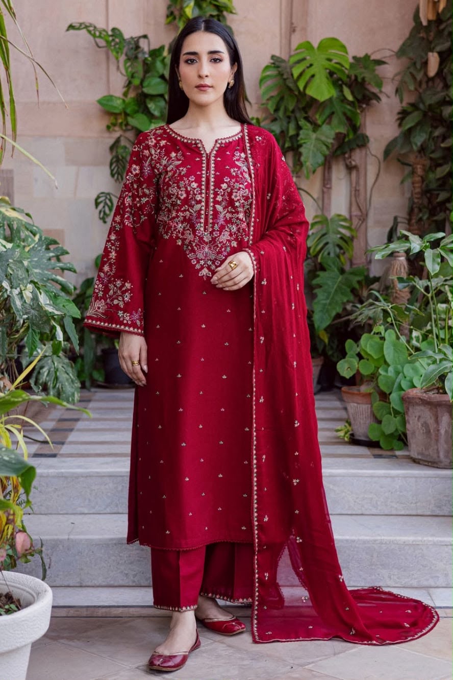 BATIK | LUXURY EMBROIDERED DHANAK UNSTITCHED 3pc | SL-629