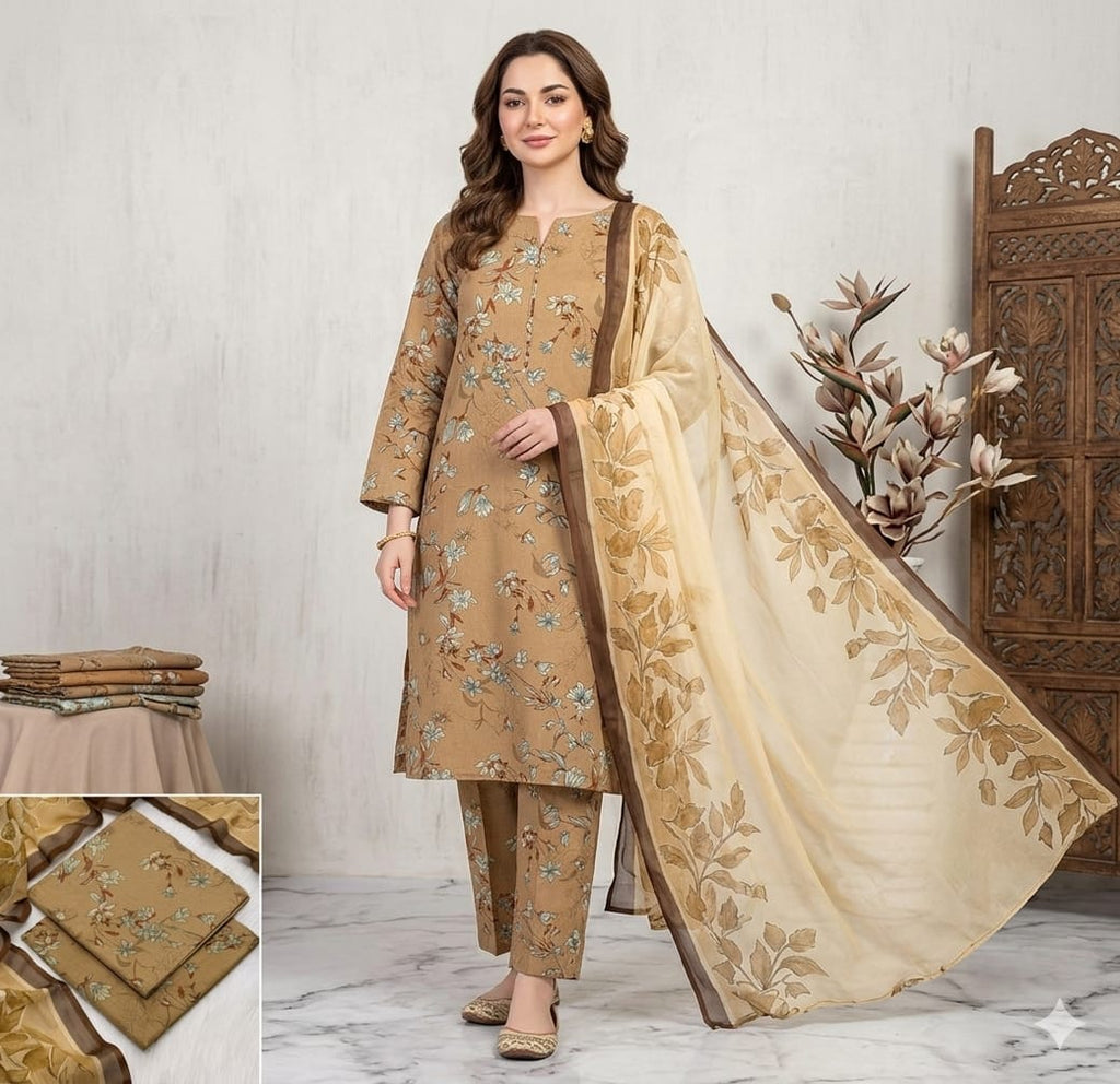 IZNIK | Digital Printed Lawn 3pc | SL226
