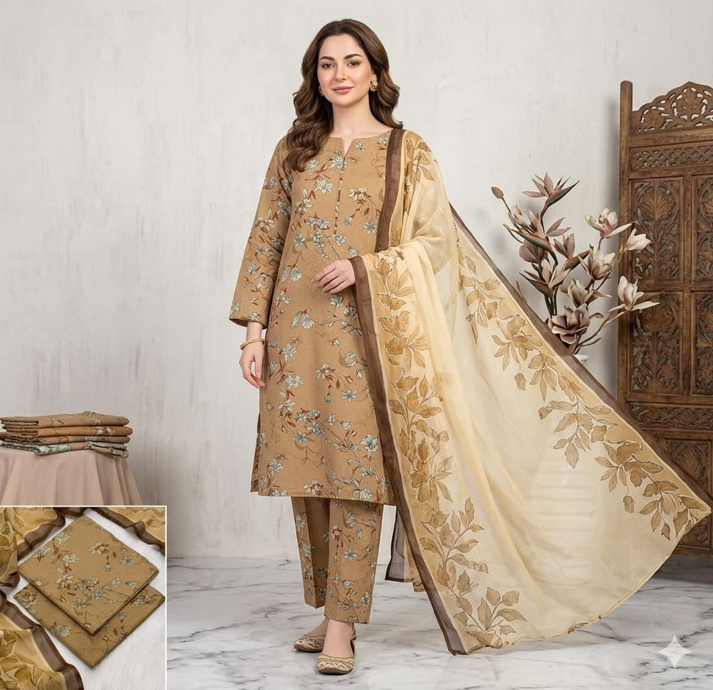 IZNIK | Digital Printed Lawn 3pc | SL226