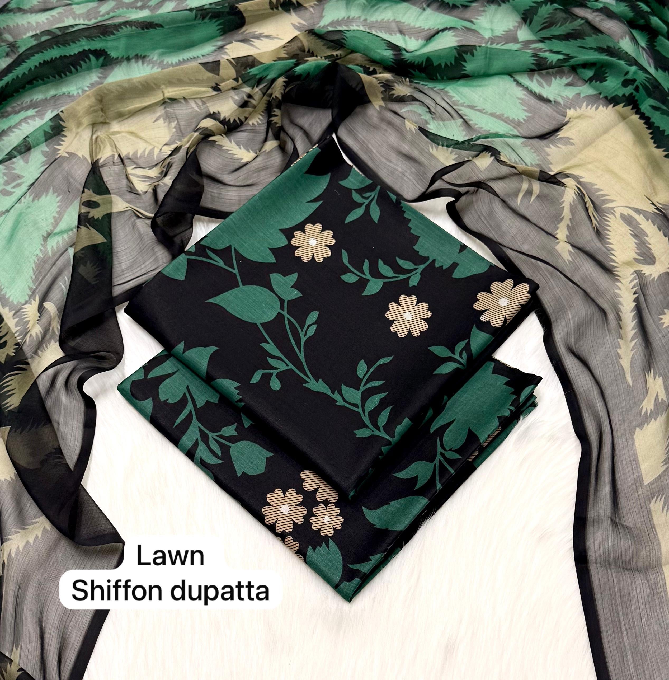 BAROQUE| Digital Printed Lawn 3pc | SL331