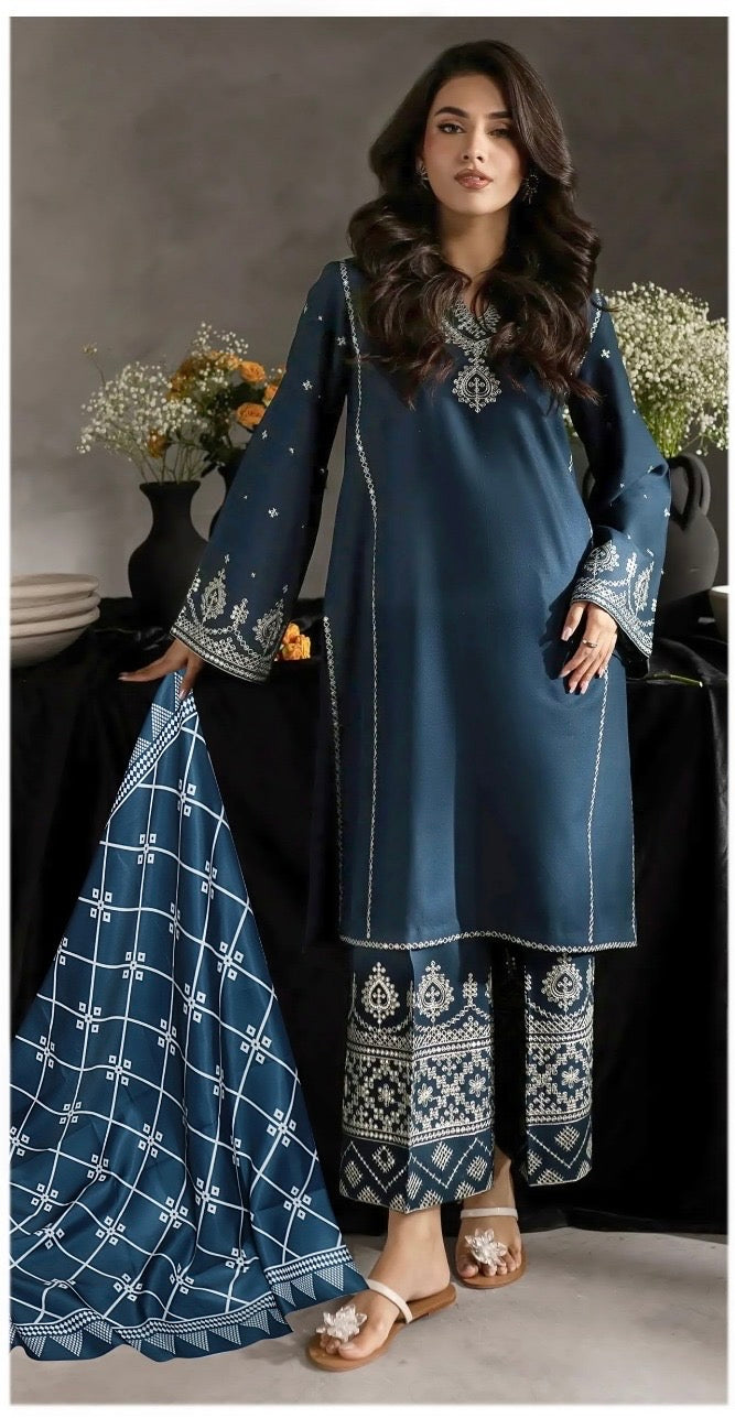 JIYA-ZARA SHAHJAHAN-LUXURY EMBROIDERED LAWN UNSTICHED 3pc (SL-03)