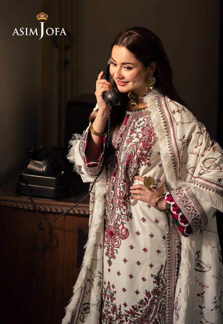 ASIM JOFA | EMBROIDERED LAWN UNSTICHED 3pc | SL-5298