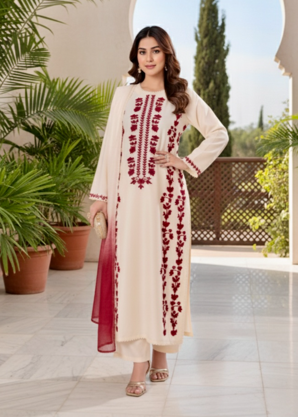 AIZEL EMBROIDERED LAWN 3pc