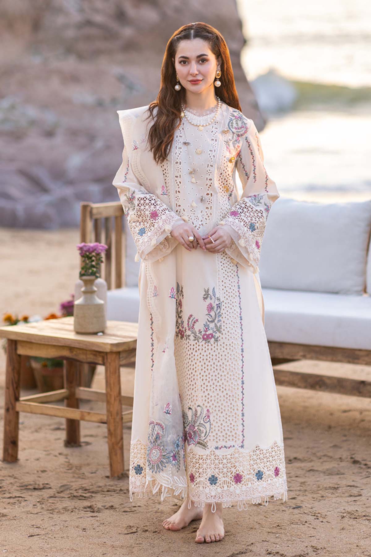 QALAMKAR | LUXURY EMBROIDERED DHANAK UNSTITCHED 3pc | SL-951
