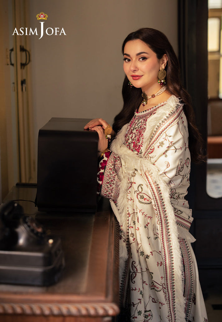 ASIM JOFA | EMBROIDERED LAWN UNSTICHED 3pc | SL-5298