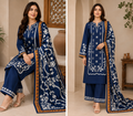 BEECHTREE | LUXURY EMBROIDERED DHANAK UNSTICHED 3pc | SL1046